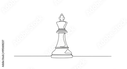 Queen Chess Piece Isolated on White Background