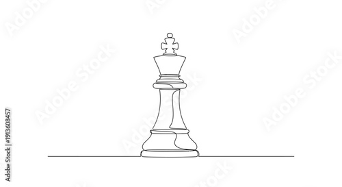 White Queen Chess Piece Isolated on White Background