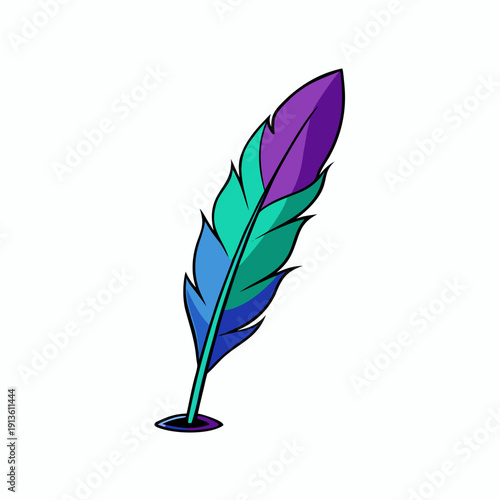 feather pen and inkwell