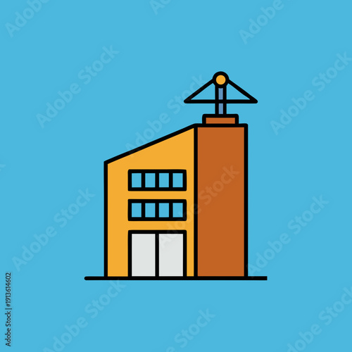 wind mill vector illustration