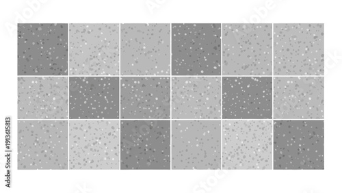 Abstract Terrazzo Tile Pattern in Various Shades of Gray