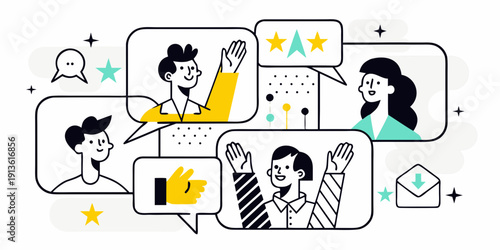 Online communication and positive feedback during virtual meetings