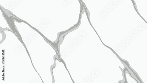 Abstract Gray Veins on White Background, Textured Marble Design