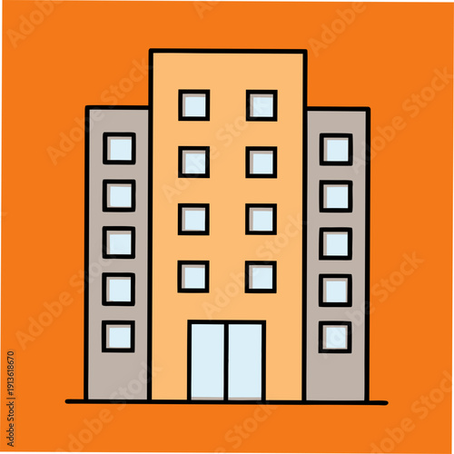vector illustration of building