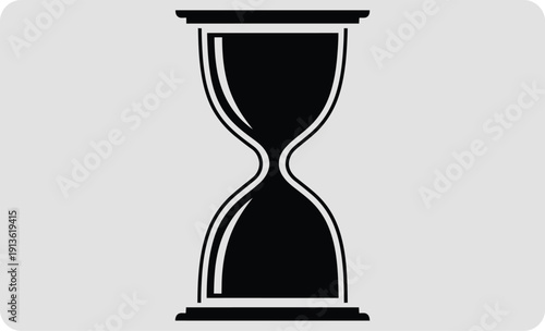Hourglass icon with simple design