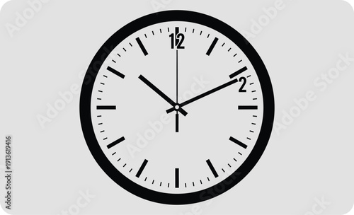 Analog clock face illustration