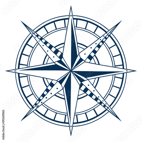 Radial Starburst Logo with Thin Spaced Lines