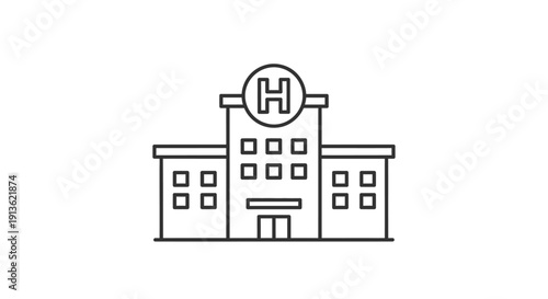 3d render of a residential property house building icon with a real estate sign symbol for sale or rent concept illustration