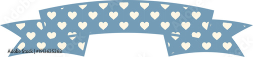 Ribbon Frame-2-Heart-blue