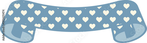 Ribbon Frame-4-Heart-blue