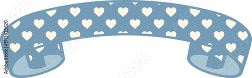 Ribbon Frame-5-Heart-blue