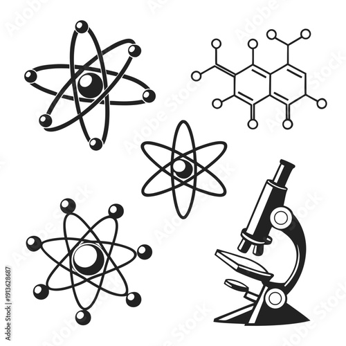 Science and chemistry related icons