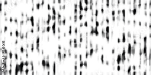 Abstract Black and white striped halftone gradient. Fading line gradation background. Abstract