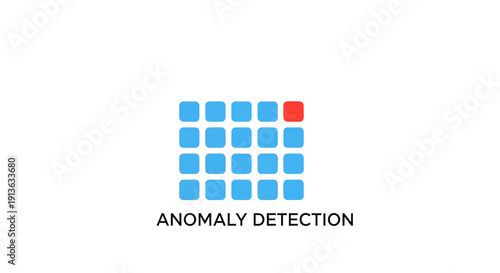 Anomaly Detection Grid Highlighting Outlier Data Point.