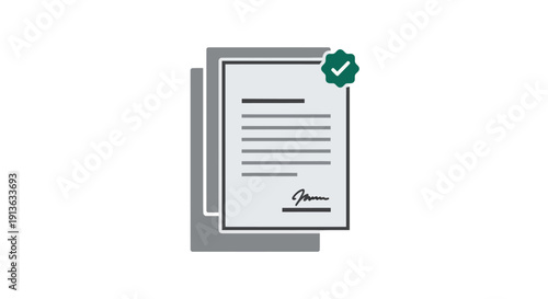 Approved Document with Signature and Checkmark.