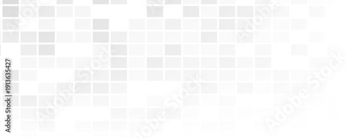 Abstract geometric black and white background featuring horizontal lines forming a symmetrical wave or chevron Minimalist abstract white background with subtle light gray square mosaic 