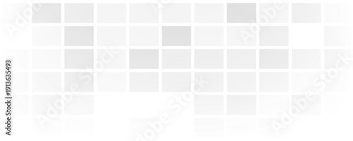 Abstract geometric black and white background featuring horizontal lines forming a symmetrical wave or chevron Minimalist abstract white background with subtle light gray square mosaic 