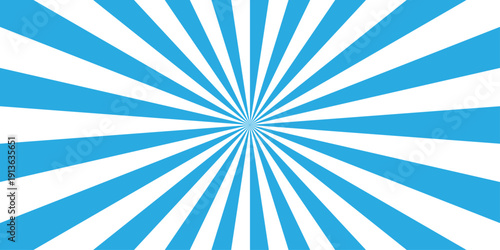 Vector sunray stripe background. Light sunburst glowing background. Sunburst pattern summer social banner. vector illustration pattern beam rays. Spiral radial striped backdrop design.