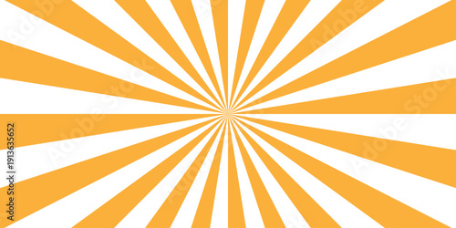 Vector sunray stripe background. Light sunburst glowing background. Sunburst pattern summer social banner. vector illustration pattern beam rays. Spiral radial striped backdrop design.