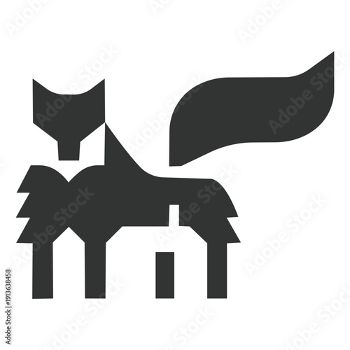 Werewolf logomark design 