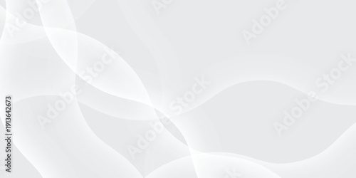 Soft graphite grey background with dynamic curved lines merging into a digital mesh network, modern innovation concept, elegant high-tech poster template.