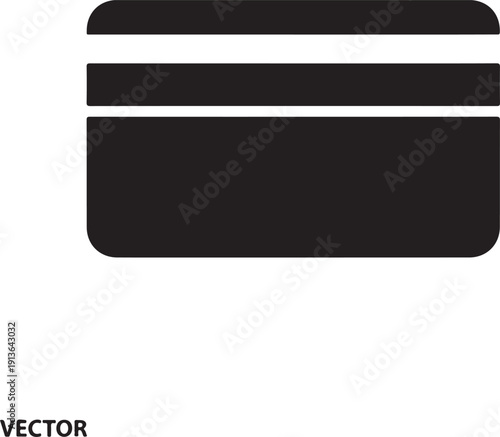 Black credit card with white stripes and rounded corners debit card bank card payment card de