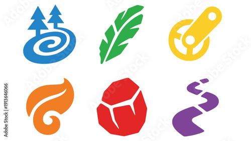 Logo vector icons set for business or branding purposes