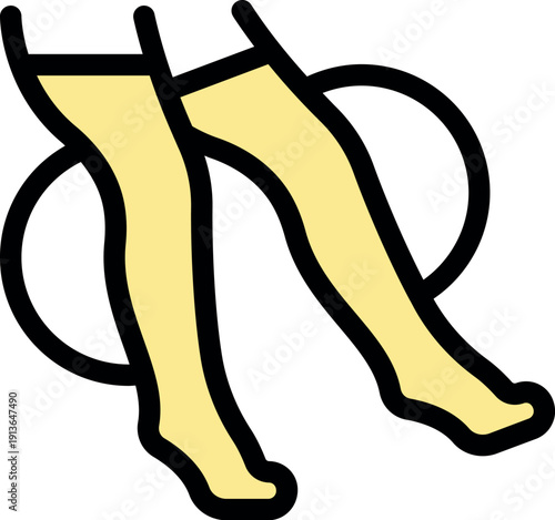 Compression stockings squeezing legs, promoting circulation and preventing varicose veins, essential for healthcare and well being