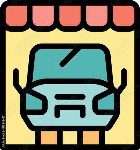 Delivery truck arriving at warehouse for unloading, symbolizing logistics and distribution in supply chain