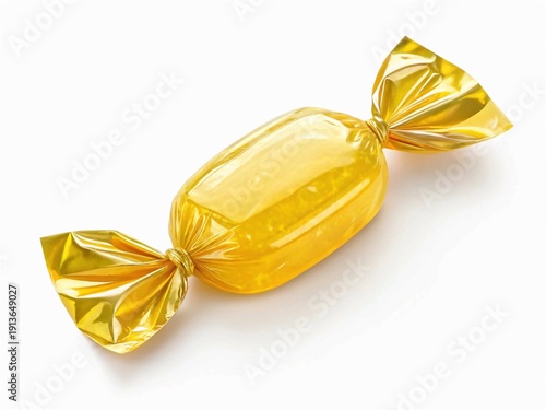 golden bow isolated on white background