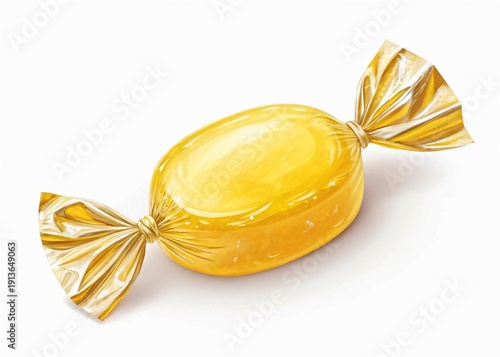 golden bow isolated on white background