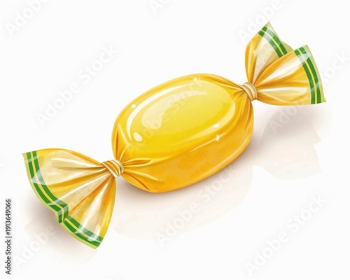 golden bow isolated on white background