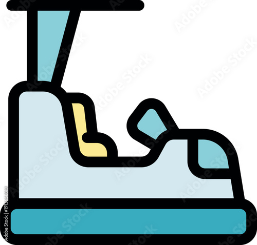 Enjoying thrilling rides on a bumper car, complete with a protective canopy for shade during amusement park adventures