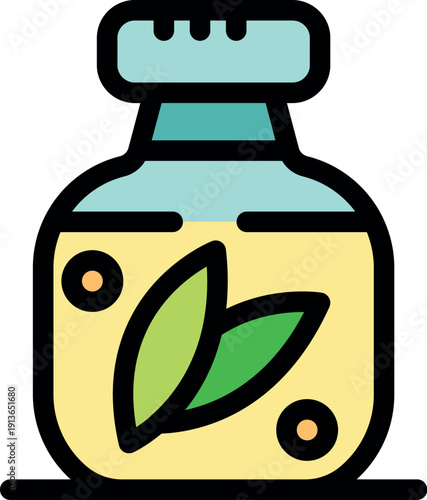 Glass jar containing herbal extract, symbolizing natural remedies and holistic wellness