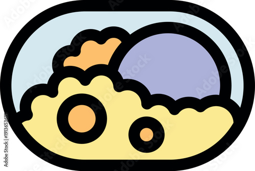 Petri dish containing growing bacteria and fungi colonies, illustrating microbiology research and laboratory analysis