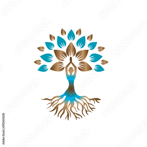Sacred Tree of Life Yoga Symbol Meditation Growth