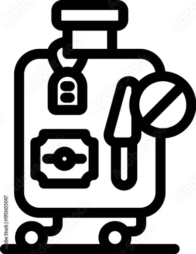 Airport security measures preventing dangerous items like sharp objects from entering aircraft, ensuring passenger safety during air travel
