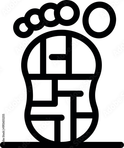 Orthopedic insole is designed to correct posture and support the foot arch, improving comfort and balance while walking or standing