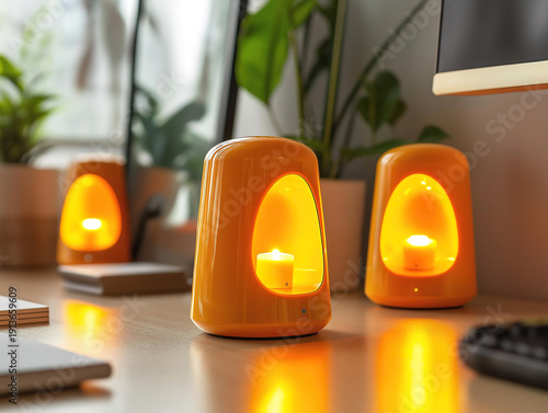 Desk gadgets with soothing interactive features for stress-free work