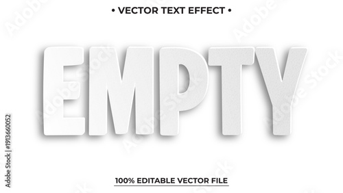 White Paper style shadow, editable text effect
