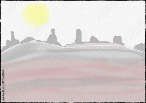 winter landscape with city landscape