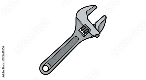 Adjustable wrench tool for mechanical work.