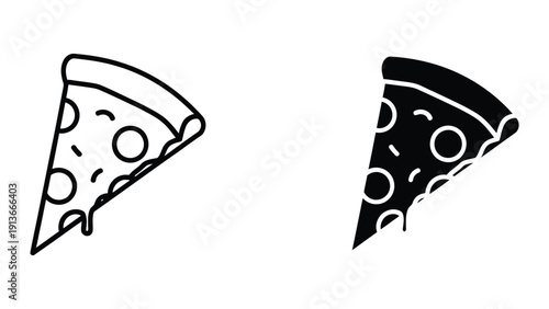 Pizza slices illustration