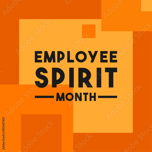 Employee Spirit Month. March. Eps 10.