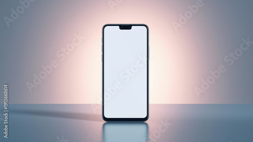 smart phone with blue screen