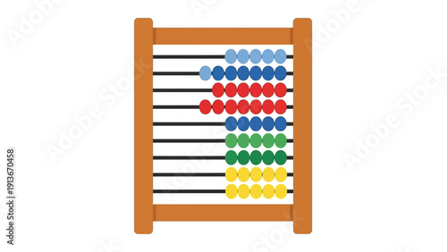 Colorful Abacus Beads for Counting and Education