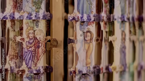 Wallpaper Mural Intricate Religious Art Display - A Detailed Visual Exploration. Torontodigital.ca