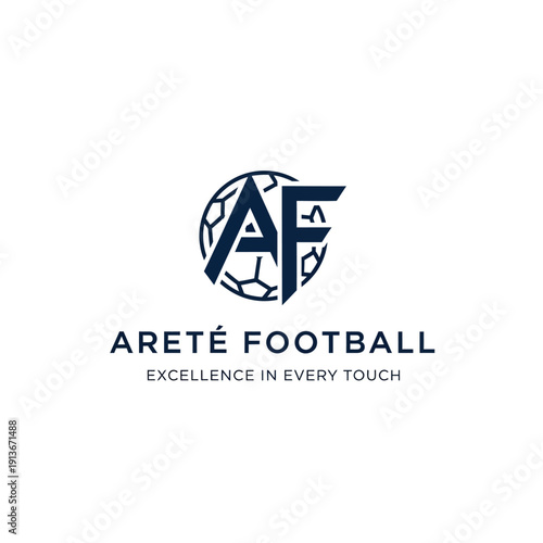 Arete Football Logo Design Excellence in Sports Branding.