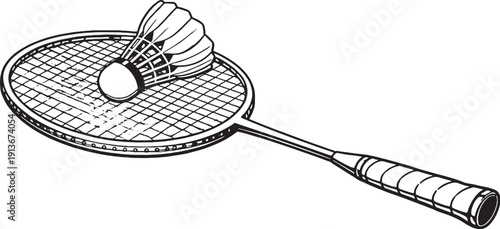 Badminton Court Shoe Insole Top View Black and White Line Art
