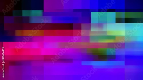 Wallpaper Mural Abstract Glitch Art - A Vibrant Display of Digital Distortion. Torontodigital.ca